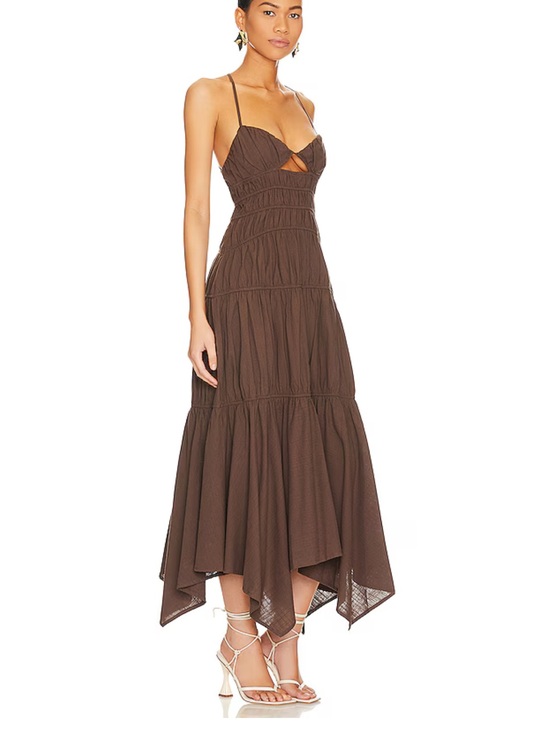 REVOLVE Dresses & Skirts - REVOLVE Brown Midi Dress